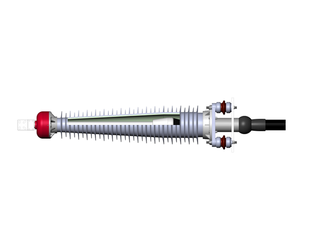 132kv Composite Bushing Outdoor Hv Cable termination