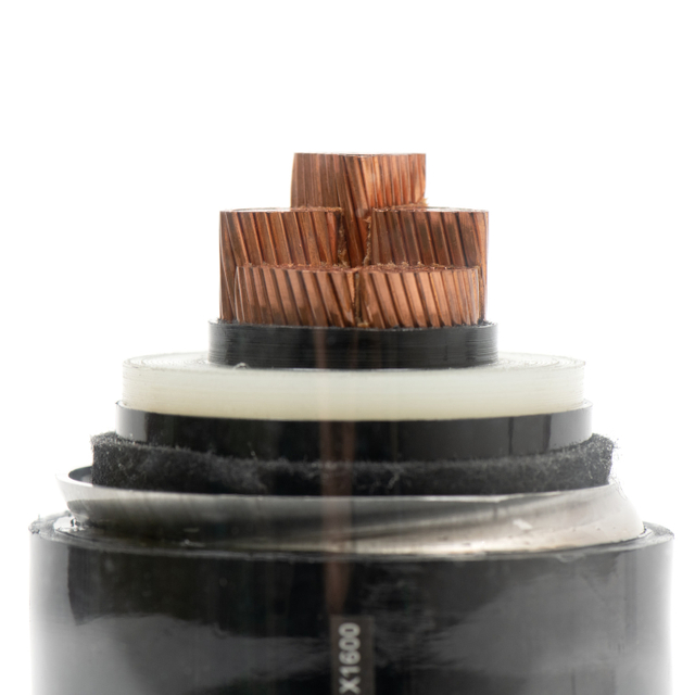 High Voltage XLPE insulated Corrugated Aluminum Sheath PVC Sheath Power Cable