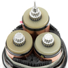Rated 6kV with Triple Copper Conductors XLPE Insulation Steel Wire Armoring Robust Electric Cable