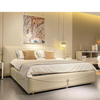 Modern Simple Luxury Home/Hotel King Size Lether/Fabric Bed