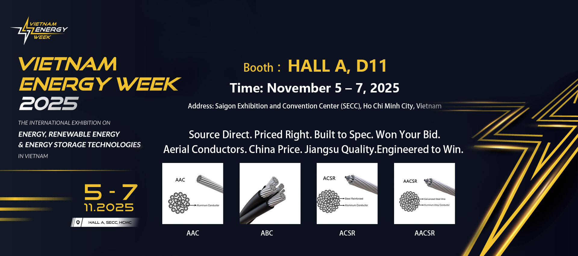 Join Us at VIETNAM ENERGY WEEK 2025: Explore Premium Electrical Conductors at Booth HALL A, D11